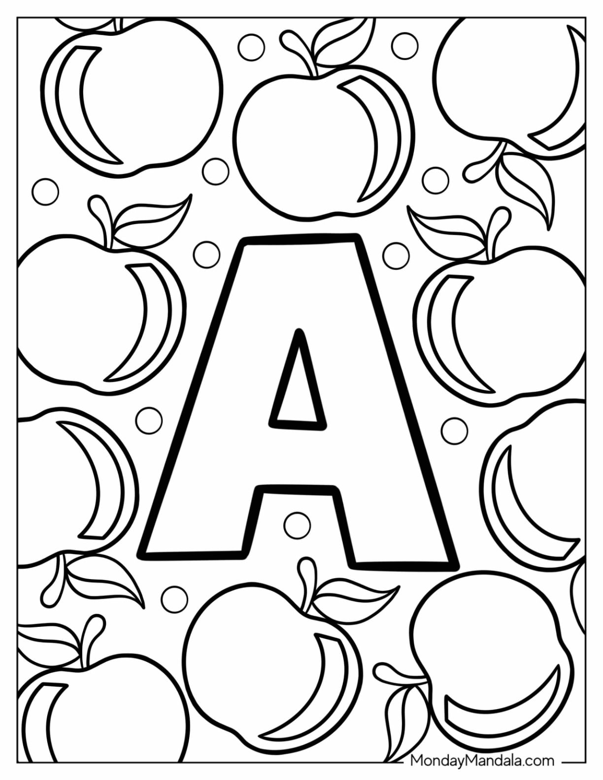 Coloring Pages For The Letter A - Coloring Page Letter A 144x186
