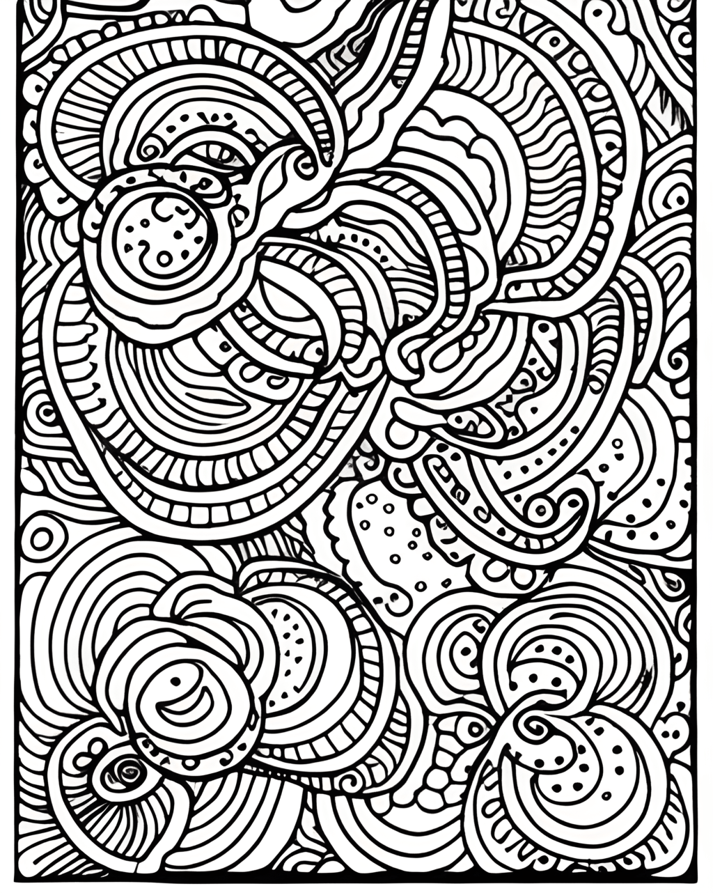 Coloring Pages In Black And White - Black And White Coloring Sheets
