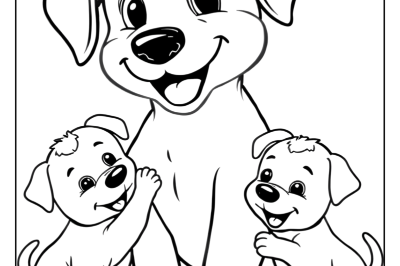 Coloring Pages Of Dogs And Puppies