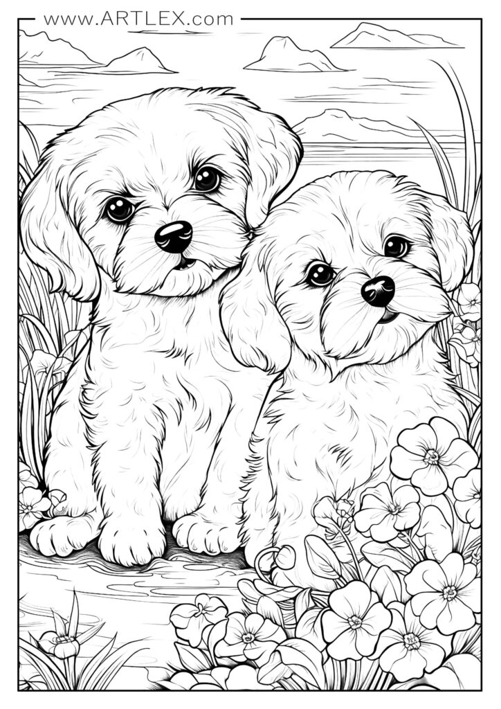 Coloring Pages Of Puppies To Print – Dogs Coloring Pages Free Printable Coloring Pages Of Puppies To Print - Dogs Coloring Pages Free Printable