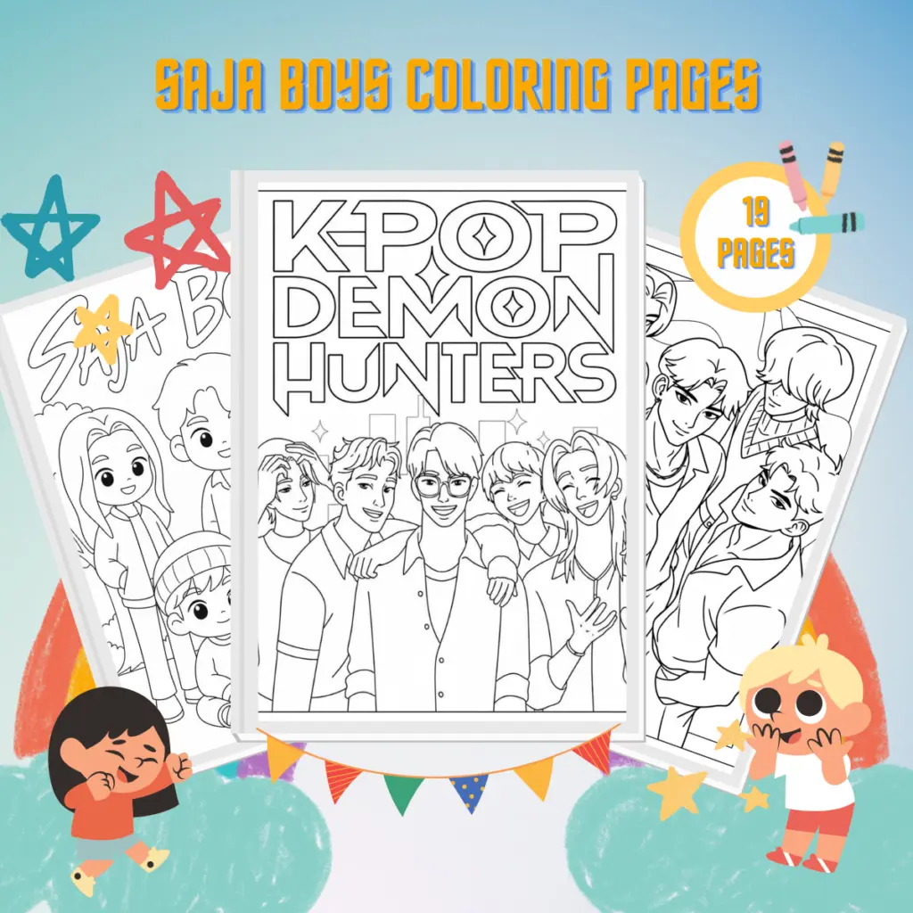 Coloring Pages Of Saja Boys 2025