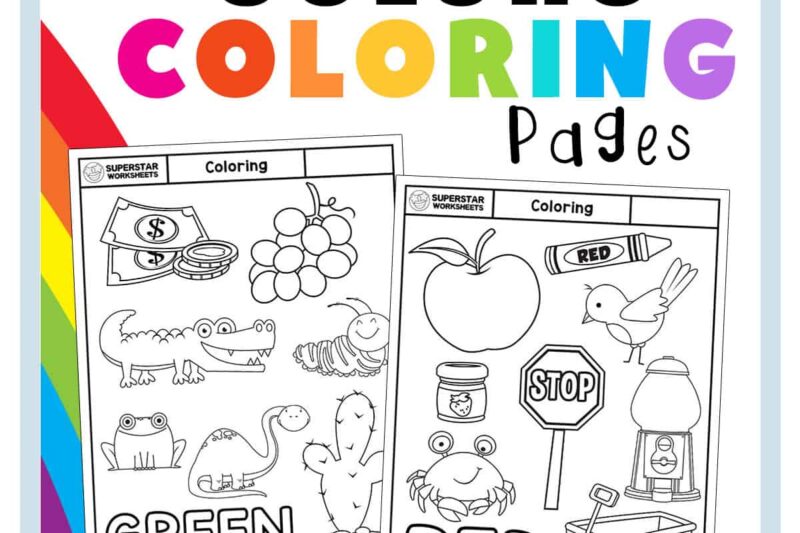 Coloring Pages With Color Guide