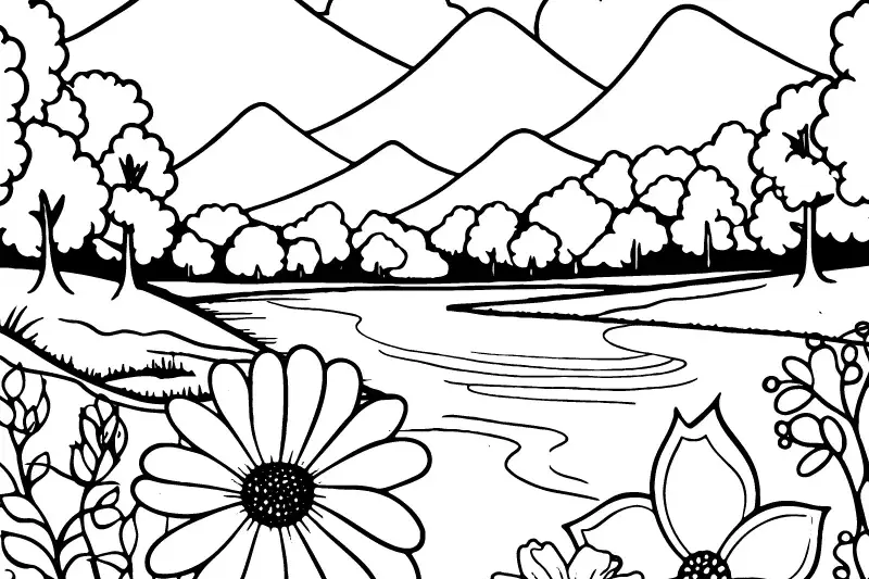 Coloring Sheets For Adults Simple