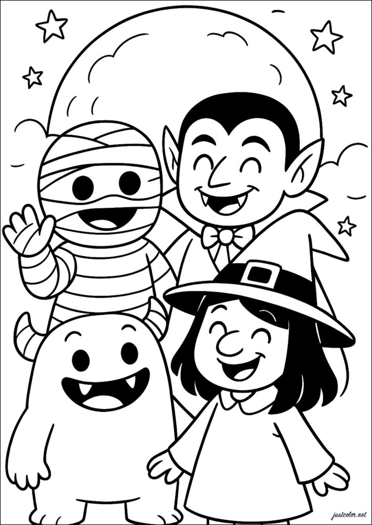 Coloring Sheets To Print Halloween