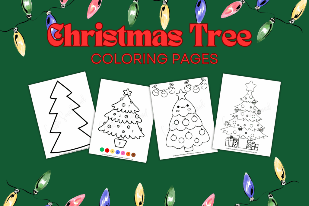 Coloring Sheets Trees 116 Christmas Tree Coloring Pages North Pole