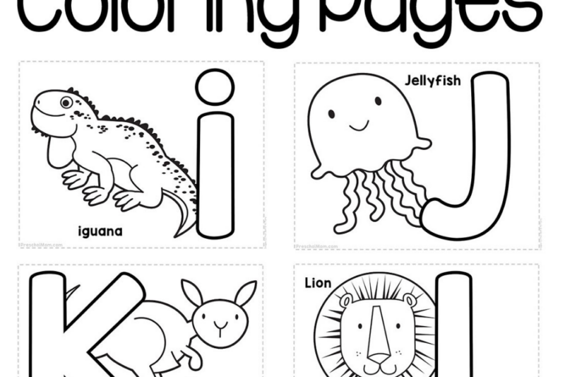 Colouring Letters Of The Alphabet