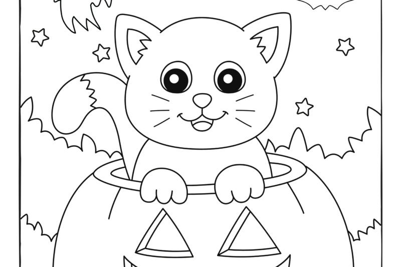 Colouring Pages Halloween Free Printable