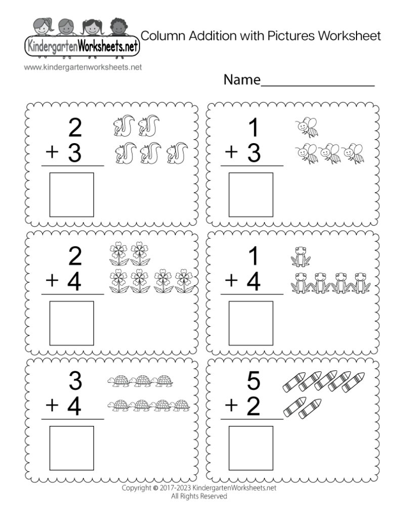 Column Addition with Pictures Worksheet – Free Printable, Digital … Column Addition with Pictures Worksheet - Free Printable, Digital ...