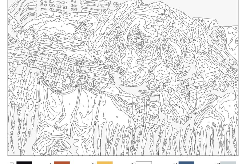 Complex Color By Number Printables