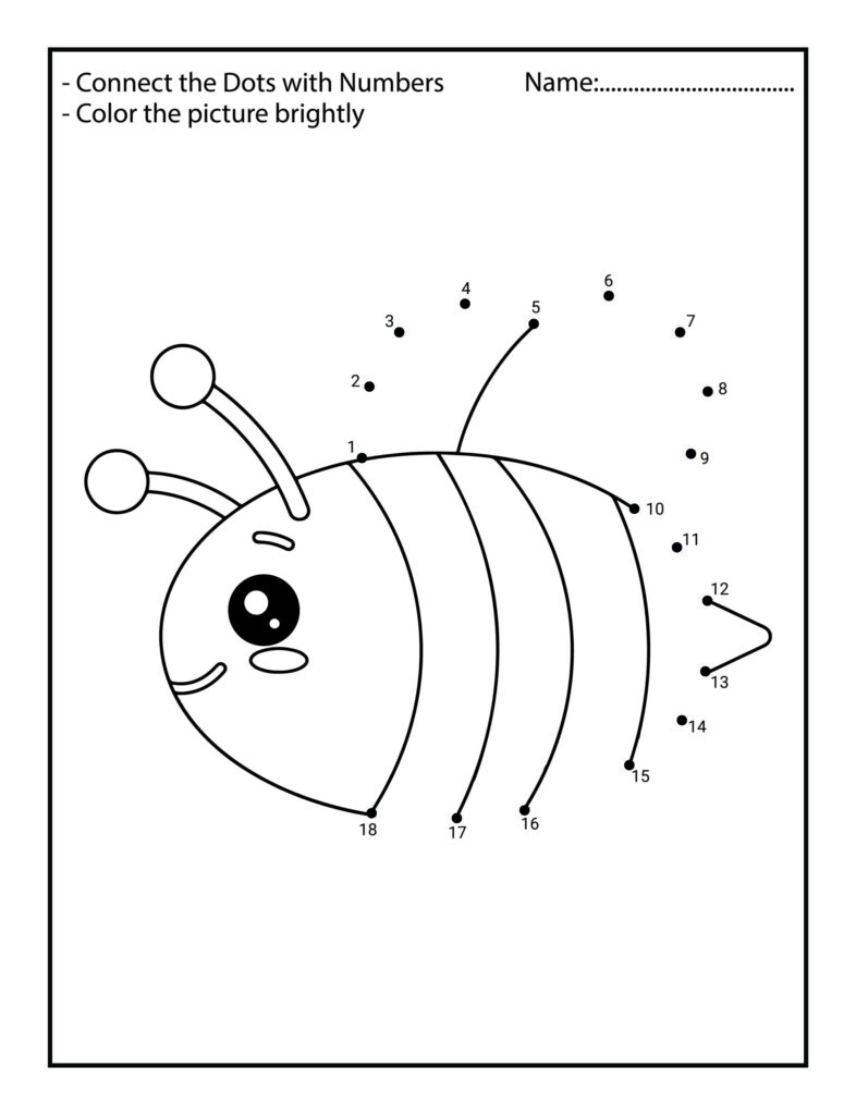 Connect Dot To Dot Worksheets - Connect The Dots Animals