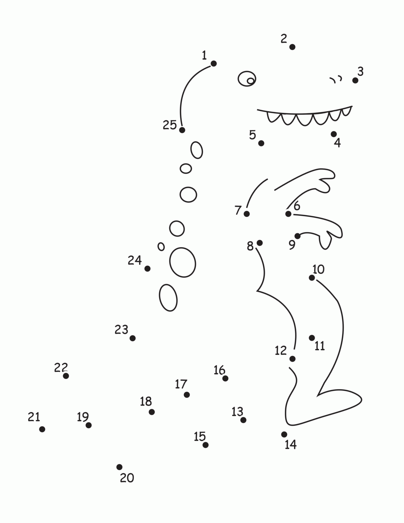Connect The Dot Coloring Pages