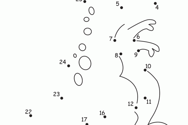 Connect The Dot Coloring Pages