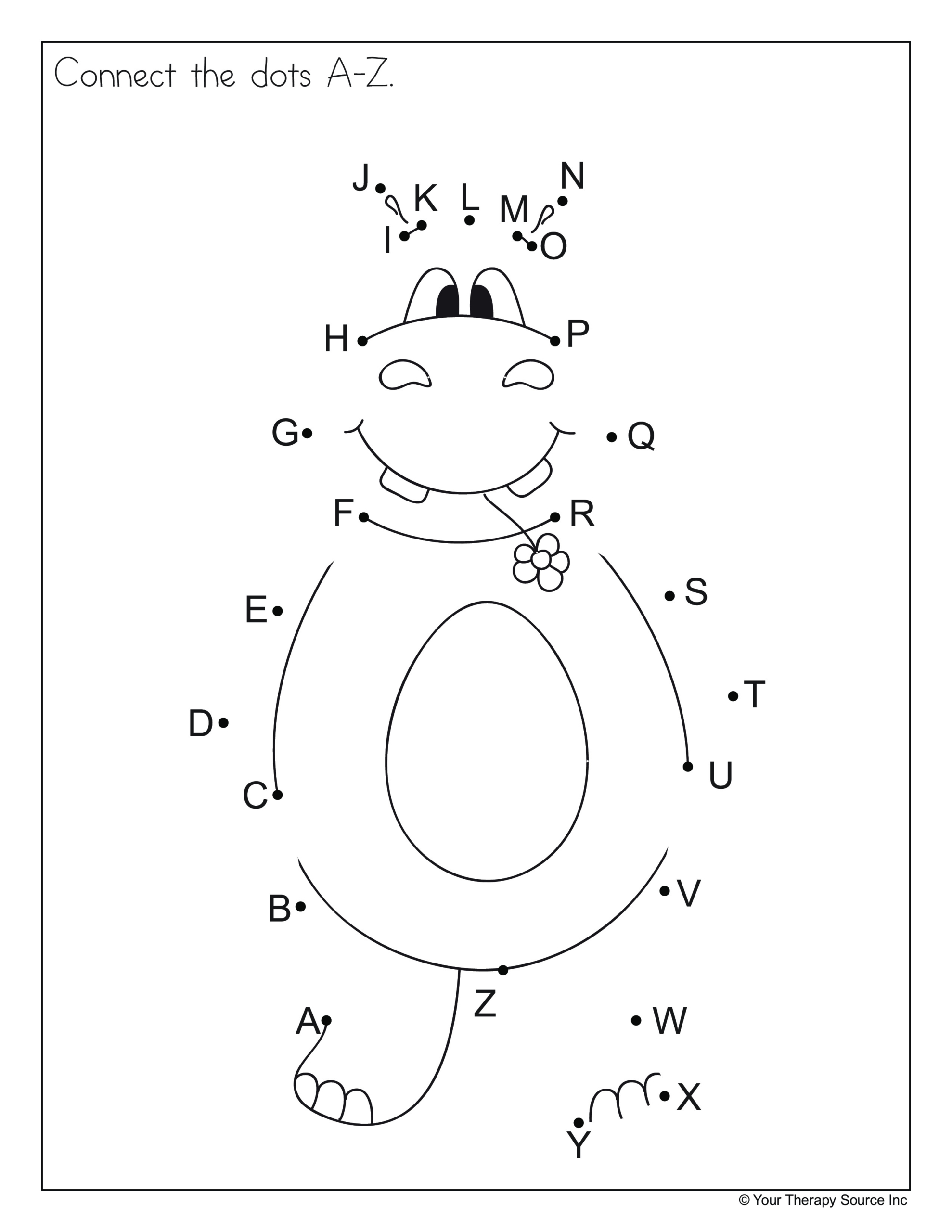 Fun Connect The Dots Activity Sheets featuring a playful character for children to complete