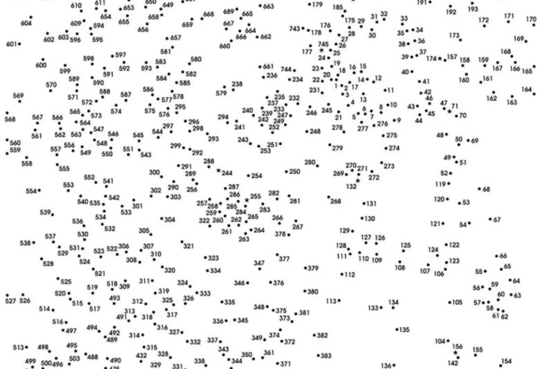 Connect The Dots Hard Printable