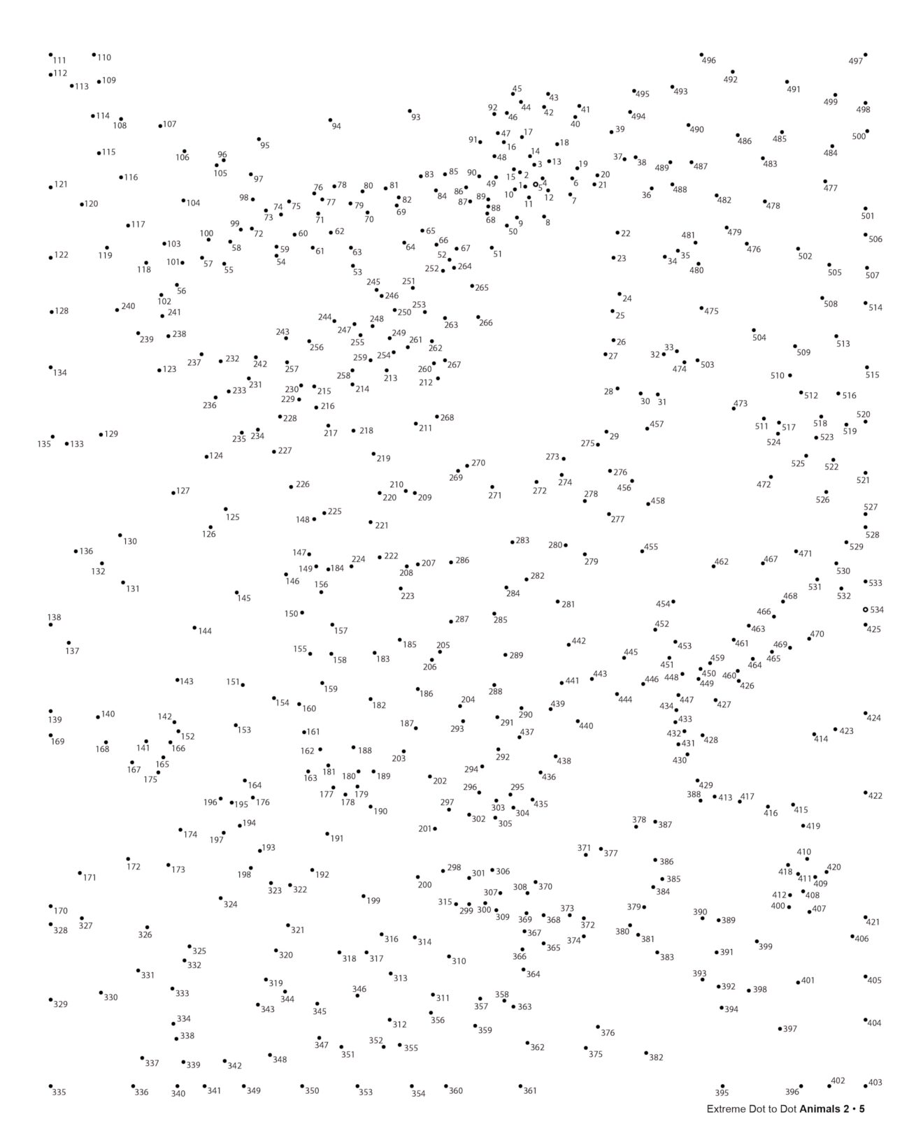 Connect The Dots Puzzles For Adults - Connect the Dots coloring pages for Adults
