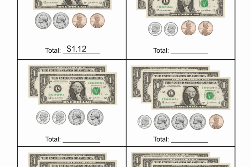 Counting Money Worksheets Free Printable