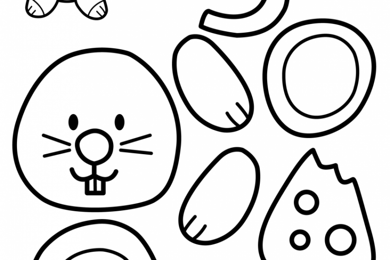 Cut And Paste Coloring Sheets