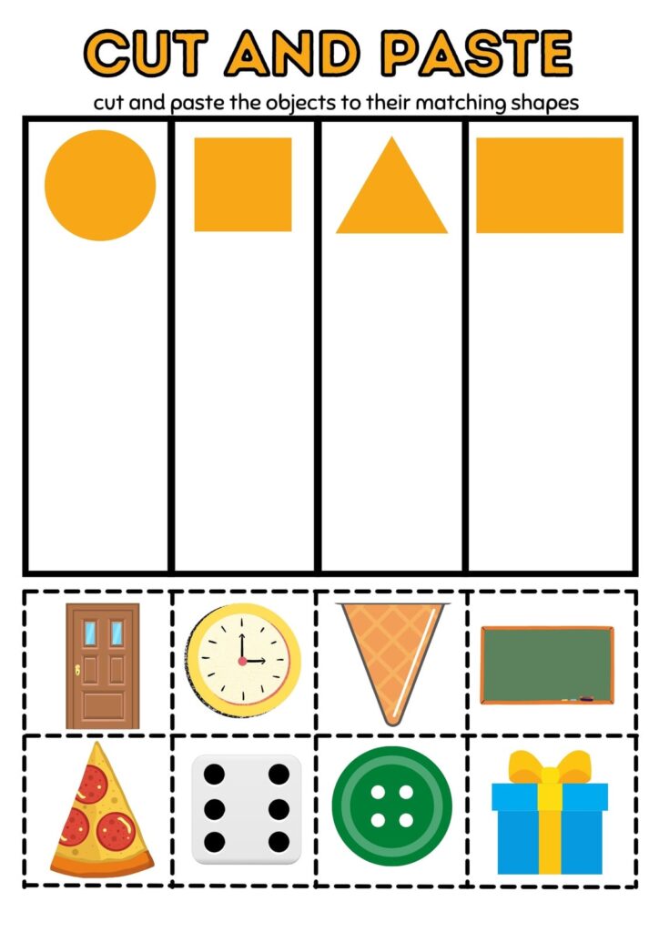 Cut And Paste Worksheets For Preschool 23+ Cut And Paste Sorting