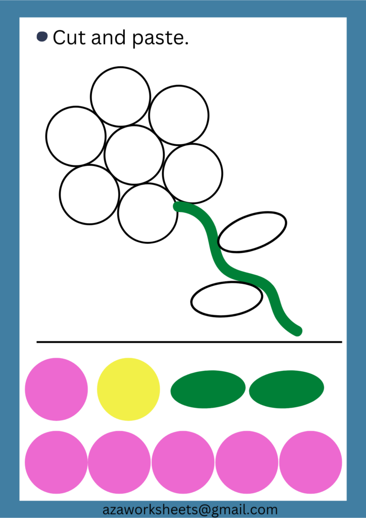 Cut and paste worksheets for preschoolers and nursery students … Cut and paste worksheets for preschoolers and nursery students ...