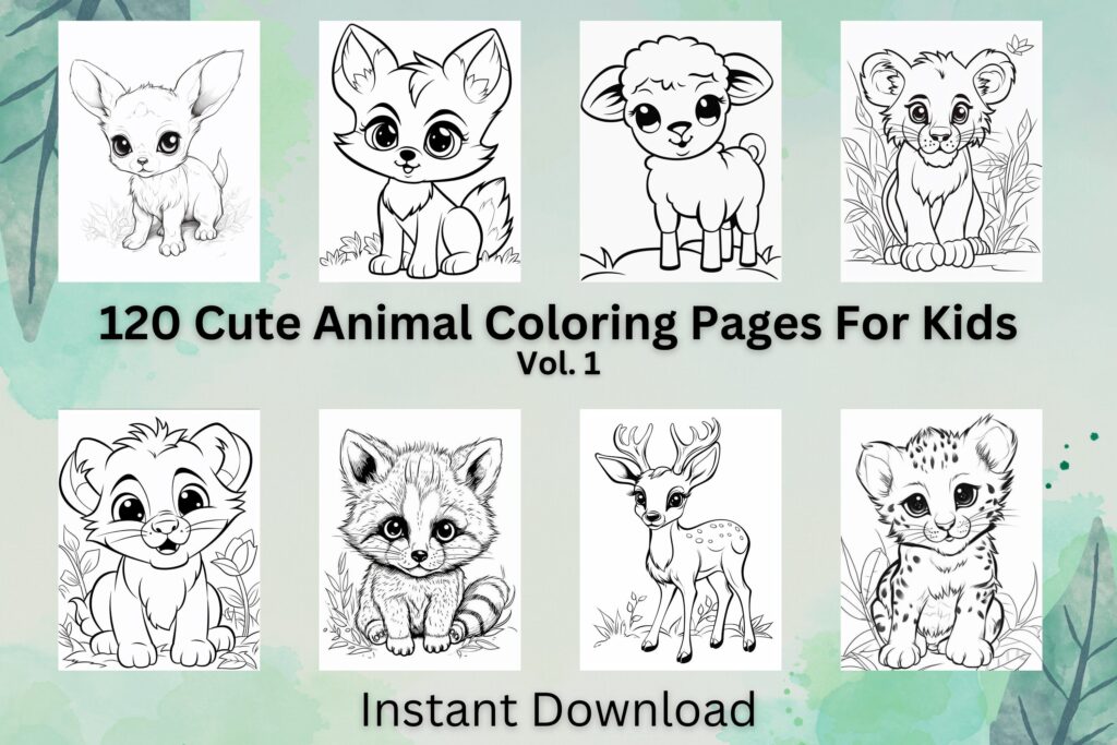 Cute Animal Coloring Pages Free