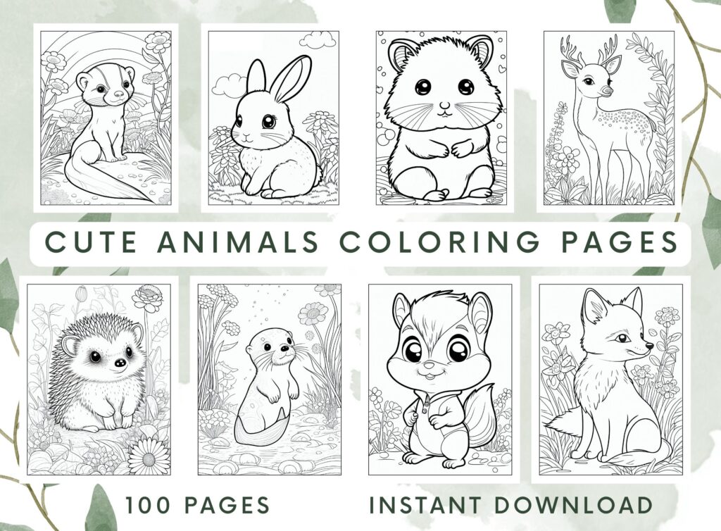Cute Animal Pictures To Print Free - Easy Printable Coloring Pages For Kids Animals - Printable Coloring ...