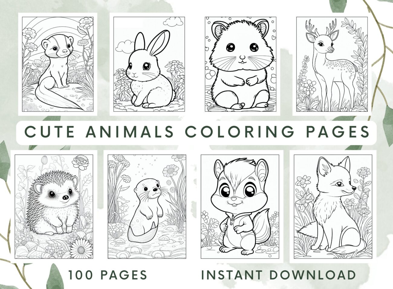Cute Animal Pictures To Print Free - Easy Printable Coloring Pages For Kids Animals - Printable Coloring ...