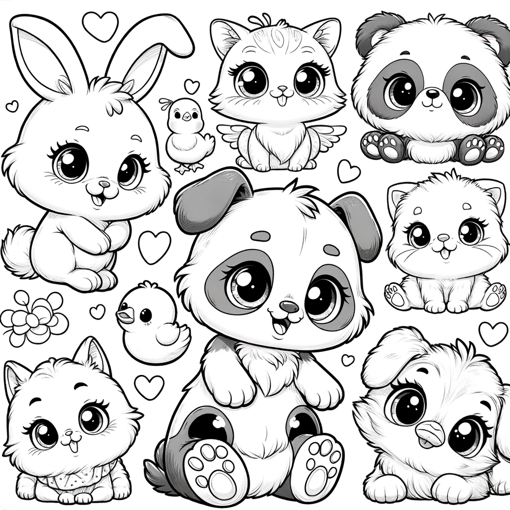 Cute Animals Printable Coloring Pages – Cute Animal Coloring Pages Printable – Free Printable US Cute Animals Printable Coloring Pages - Cute Animal Coloring Pages Printable - Free Printable US