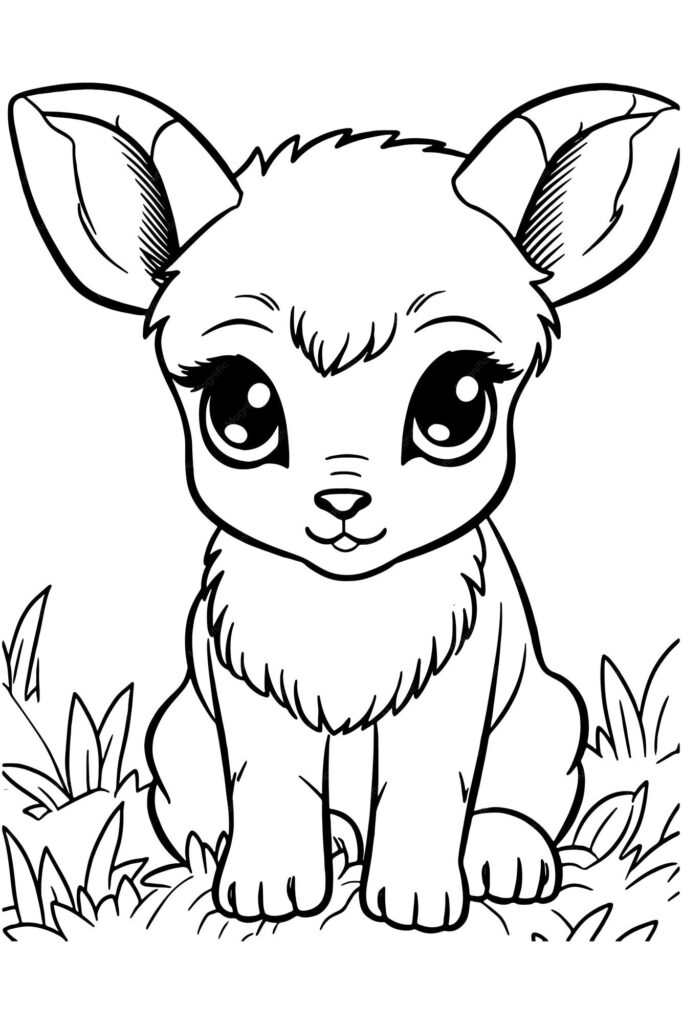 Cute Baby Animal Coloring Pages Cute Baby Animal Coloring Pages