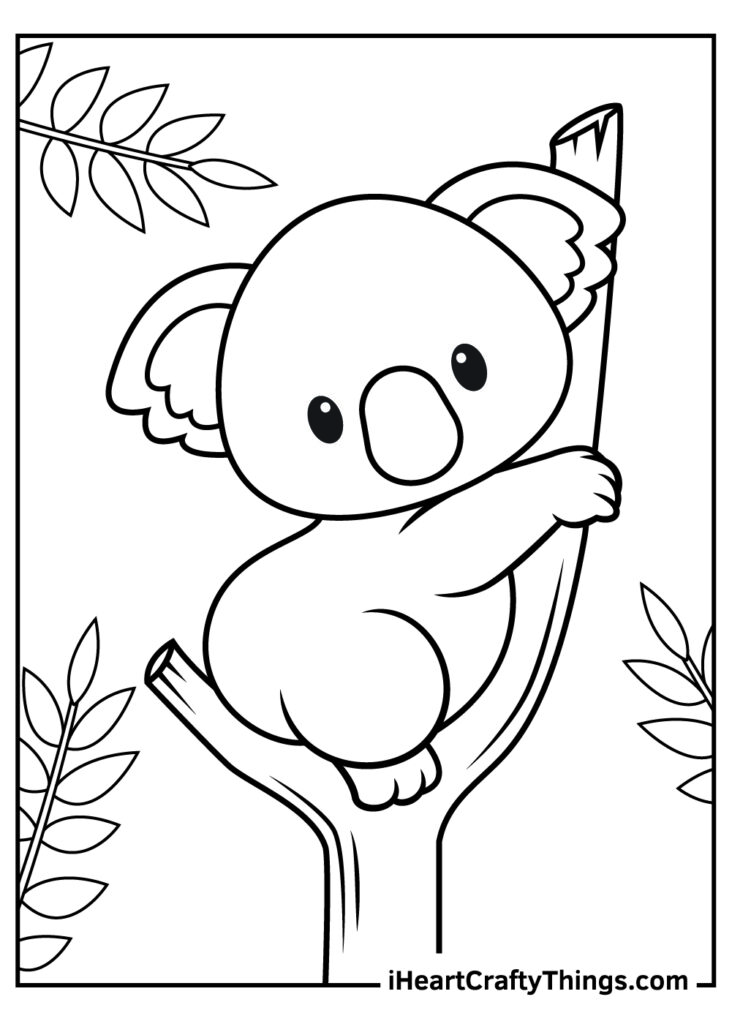 Cute Baby Animal Coloring Pages