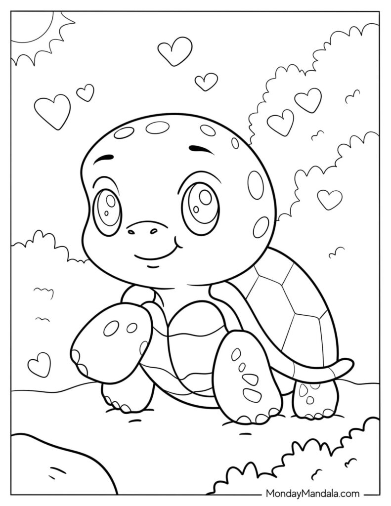 Cute Baby Animal Coloring Pages Free Printable