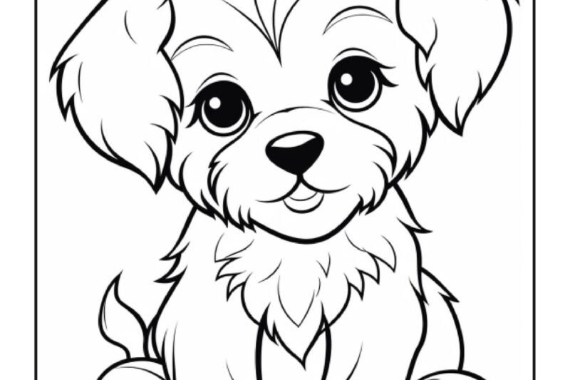 Cute Dog Pictures To Color