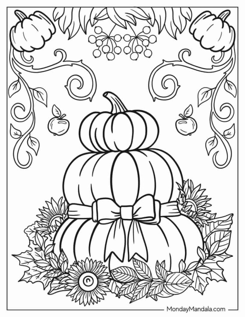 Cute Printable Fall Coloring Pages - Fall Coloring Page Pdf