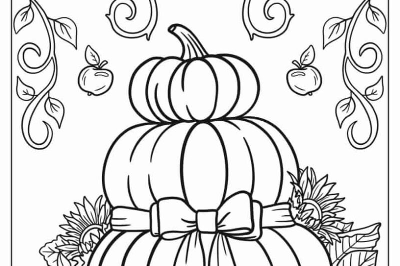 Cute Printable Fall Coloring Pages