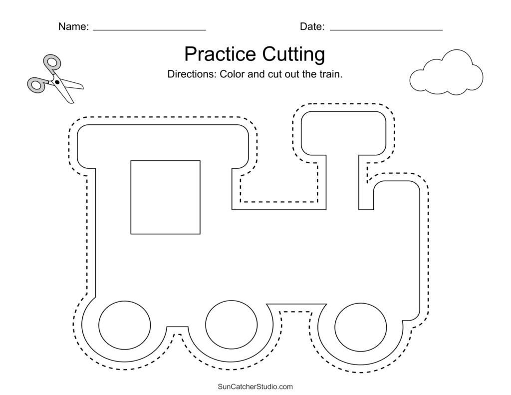 Cutting Free Printable Worksheets