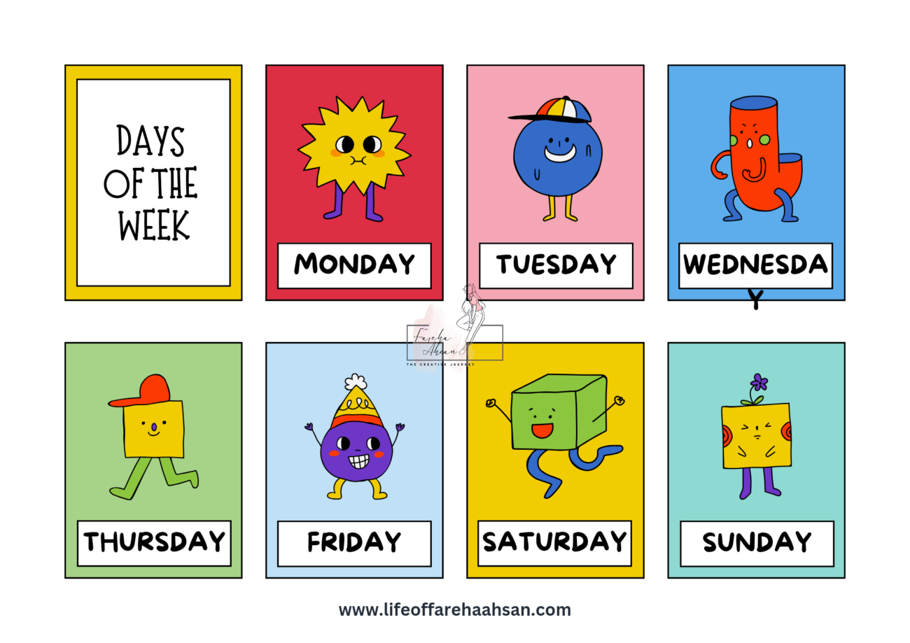 Days Of The Week Kindergarten - Days of the week | Kindergarten activities, Alphabet activities ...