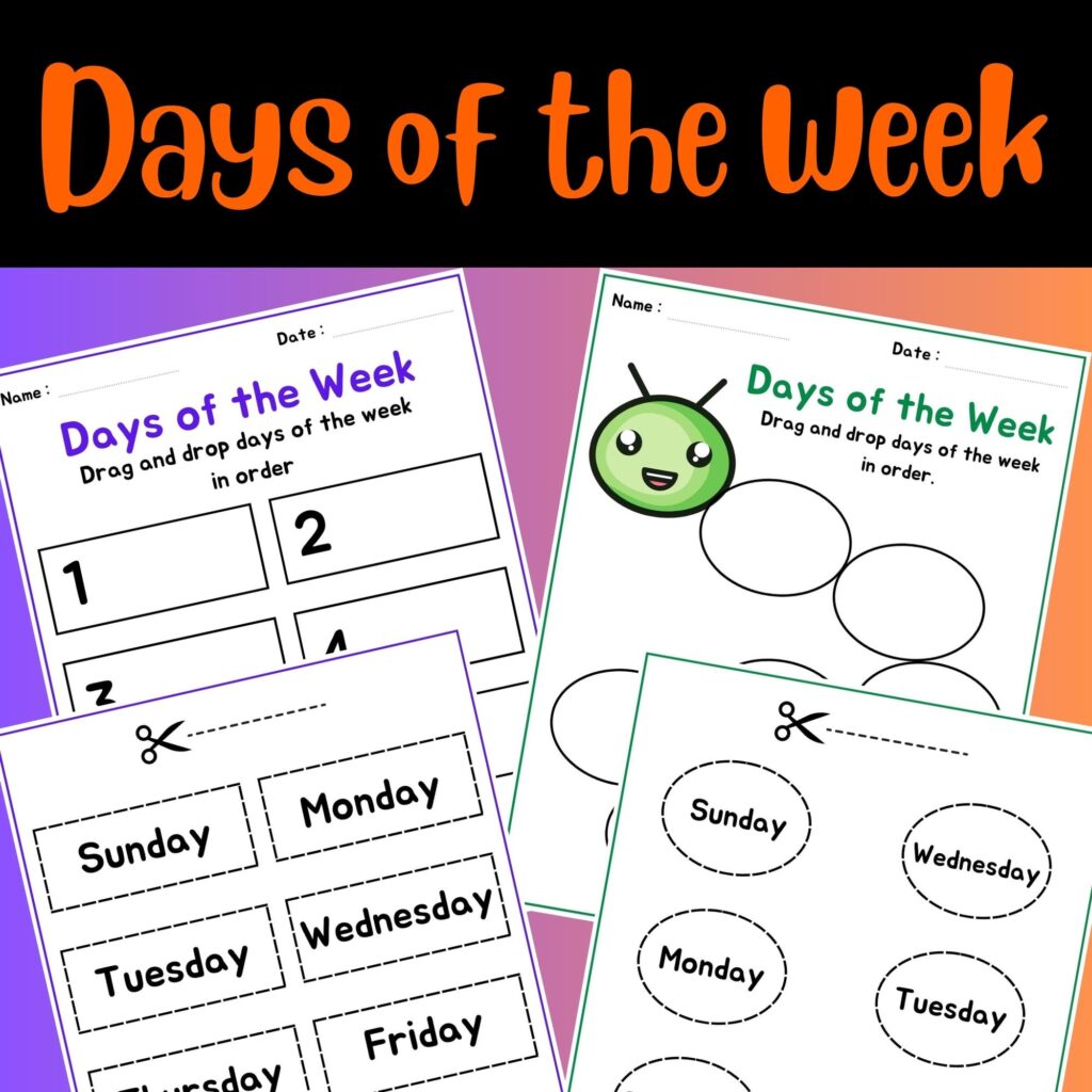 Days Of The Week Worksheet For Kindergarten – Adriansonfifth Days Of The Week Worksheet For Kindergarten - Adriansonfifth