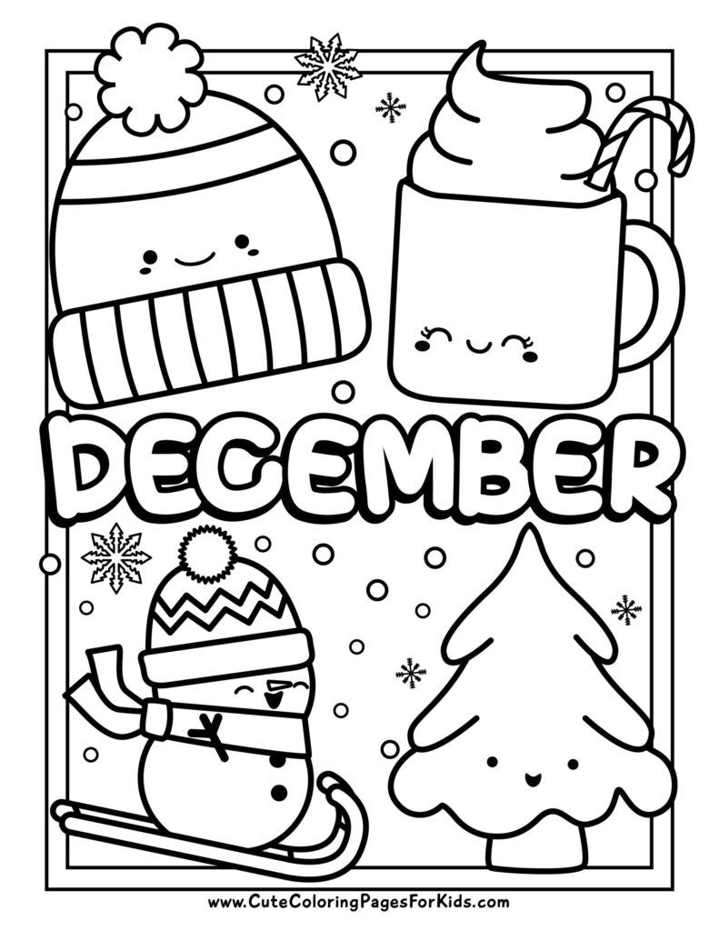 December coloring pages – Artofit December coloring pages – Artofit