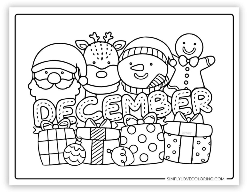 December Coloring Pages (Free PDF Printables) – Simply Love Coloring December Coloring Pages (Free PDF Printables) - Simply Love Coloring