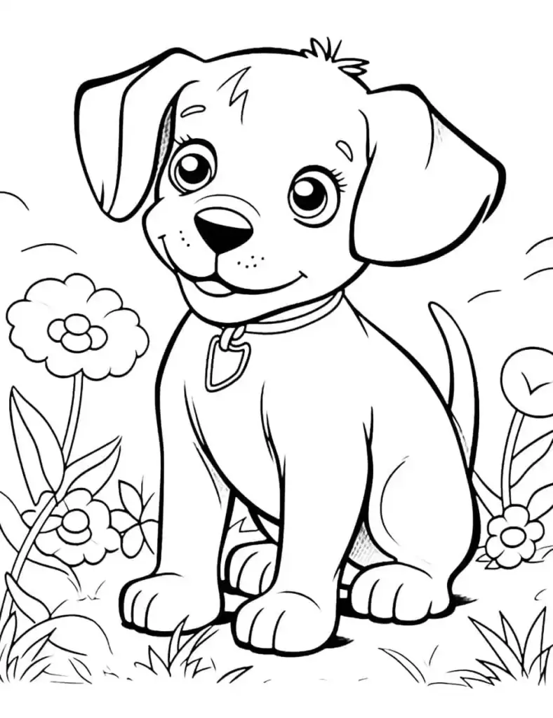 Dog Colouring Pictures For Kids Dog Colouring Pictures For Kids