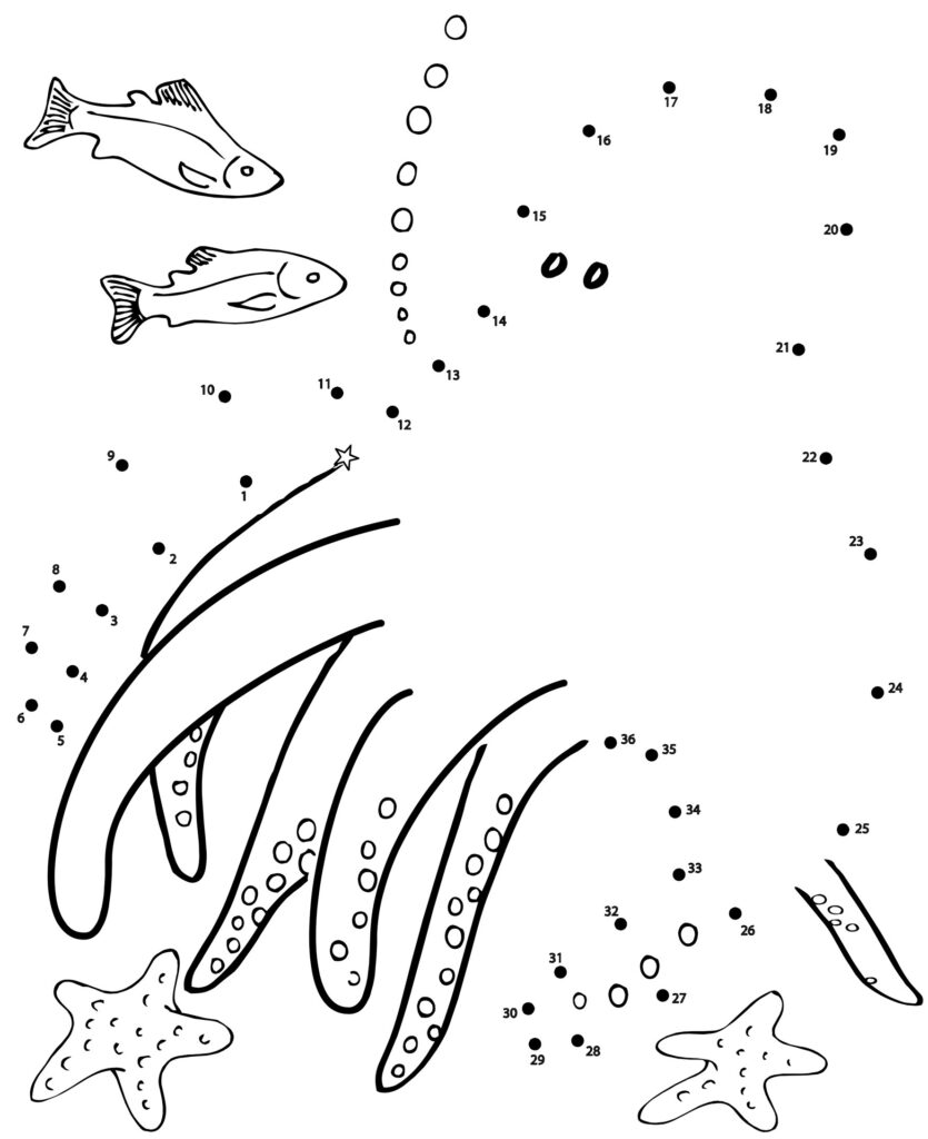 Octopus Dot To Dot Printables Worksheet Fun dot to dot printables featuring an octopus for kids to connect the dots
