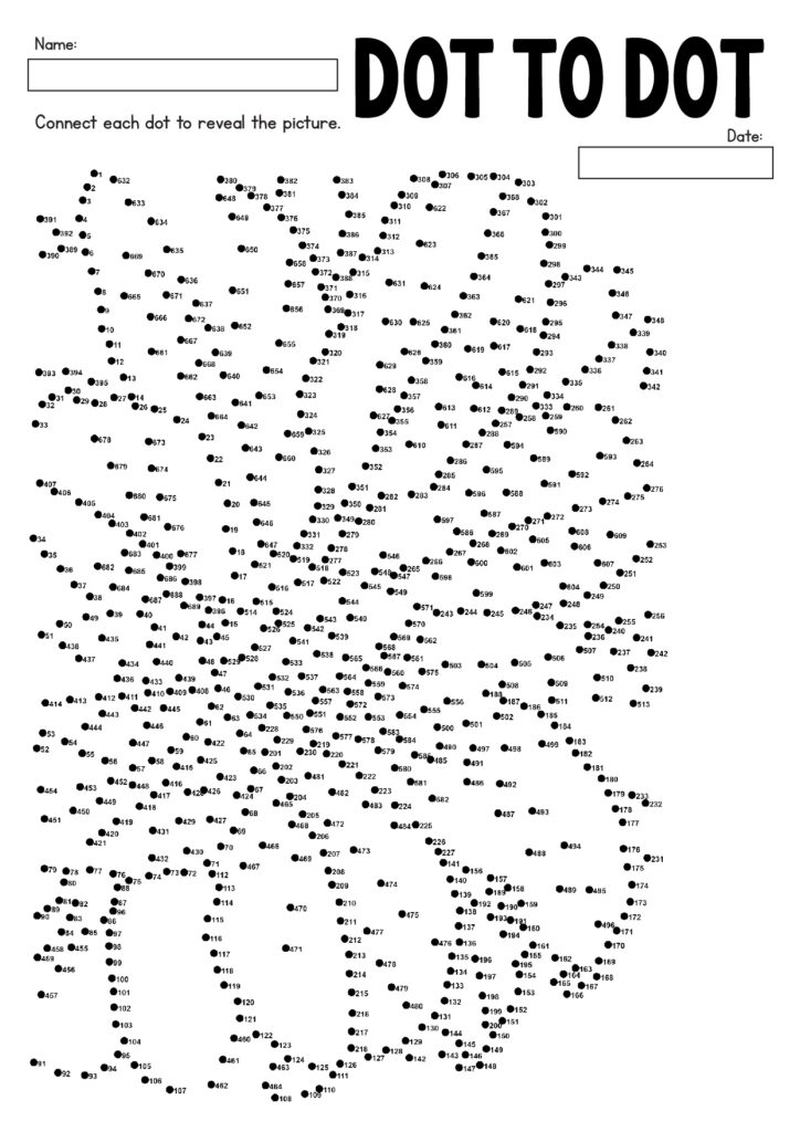Dot To Dot To 1000 Printables [2025]