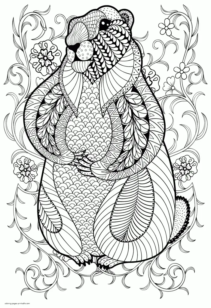 Download and print Adult Coloring Pages Pdf Animals (Free PDF)