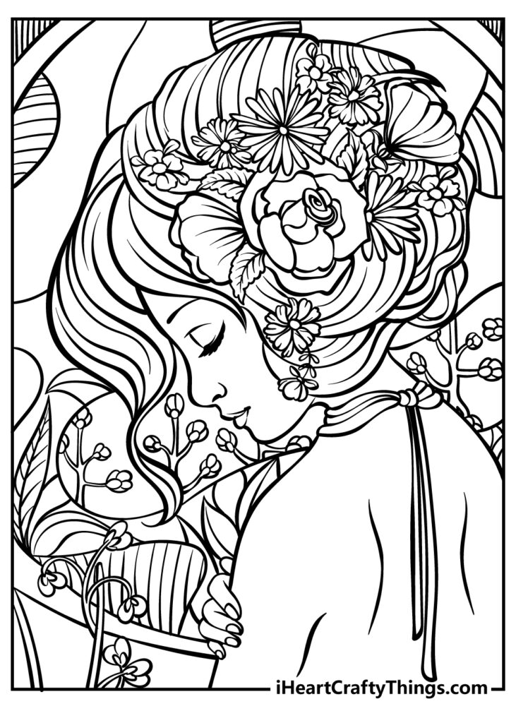 Download and print Printables Coloring Pages Adult (Free PDF)