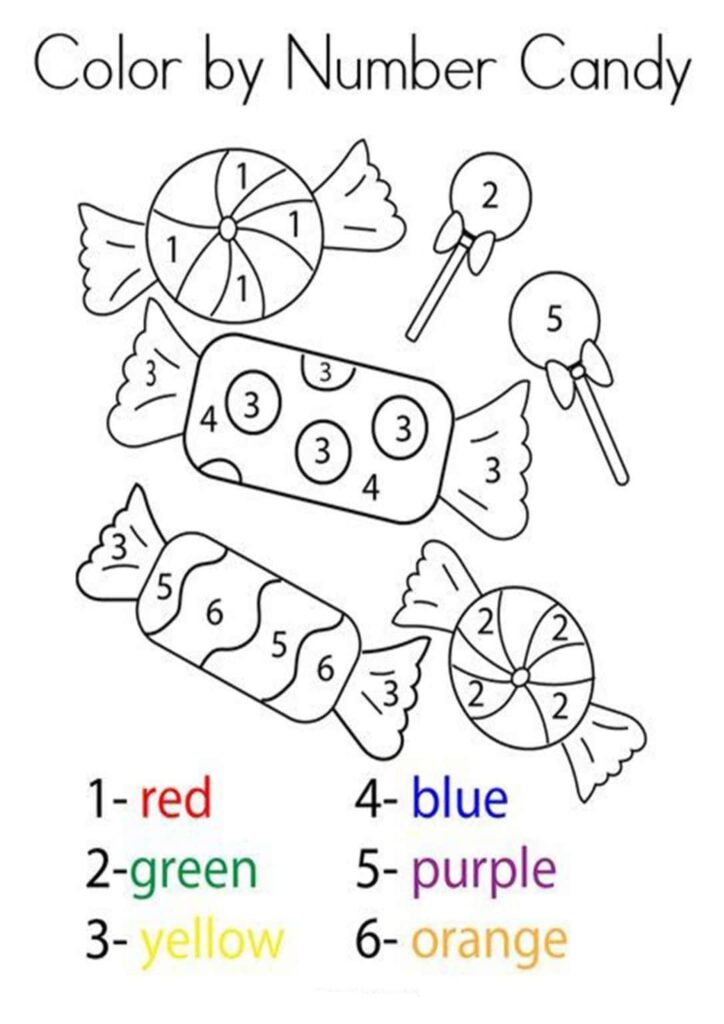 Easy Color By Number Printables