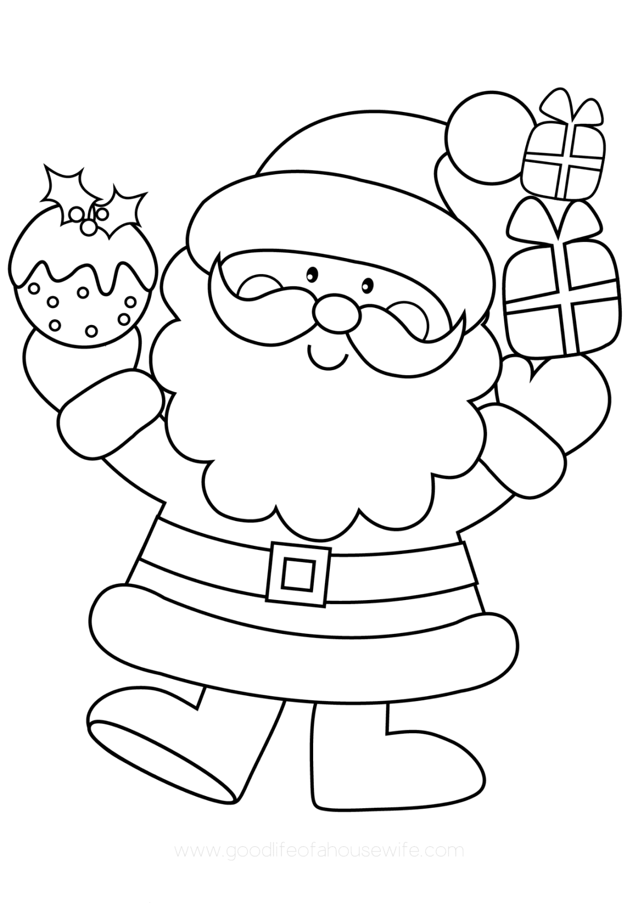 Easy Free Printable Christmas Coloring Pages - Free Printable Christmas Coloring Pages - Easy Fun for Everyone! — Good ...