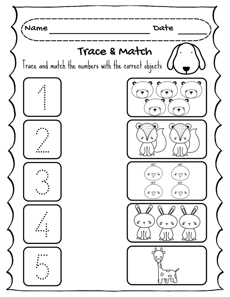 Easy Number Tracing 1-5: Free Printables for Kindergarten Fun! Easy Number Tracing 1-5: Free Printables for Kindergarten Fun!