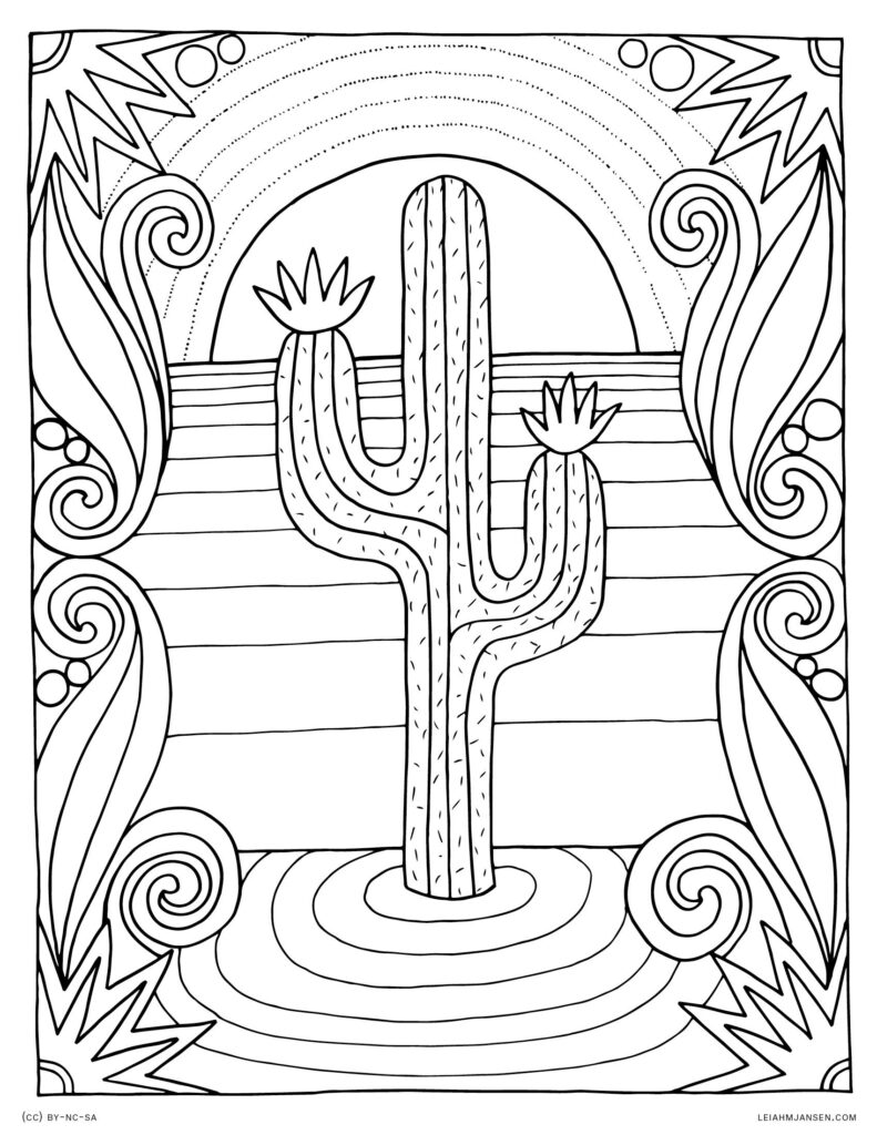 Easy Printable Coloring Pages For Adults
