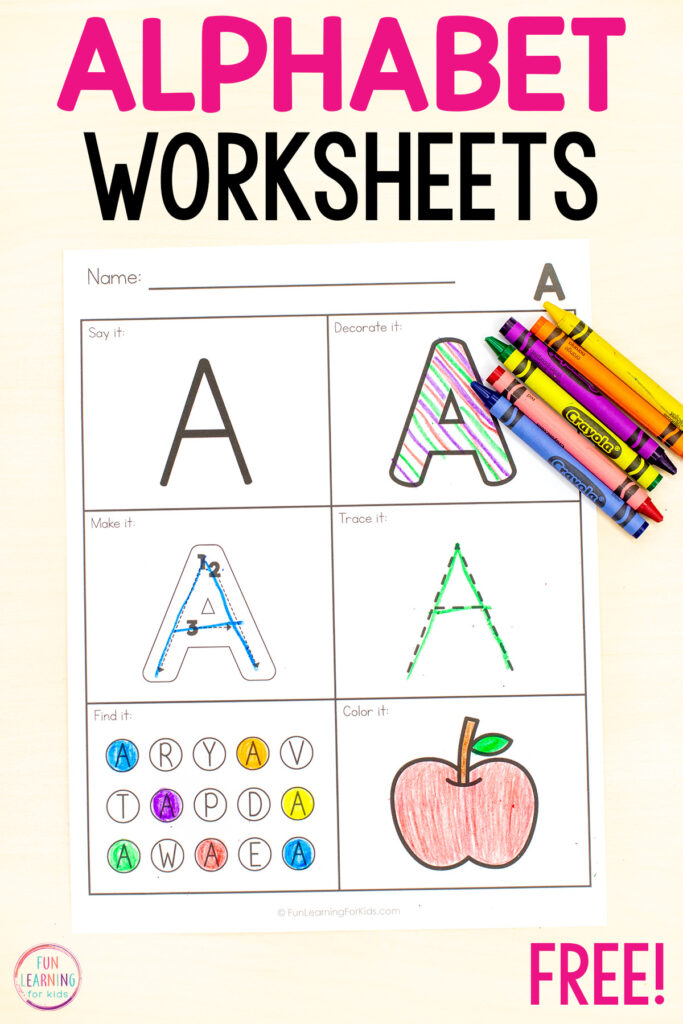 ️ FREE Free Printable Preschool Worksheets Tracing Letters - Worksheets ...