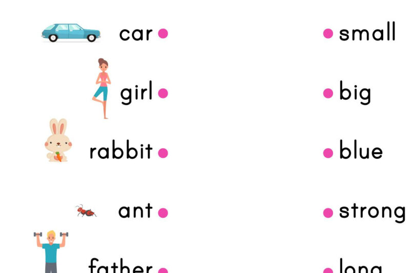 English Worksheets For Grade 1