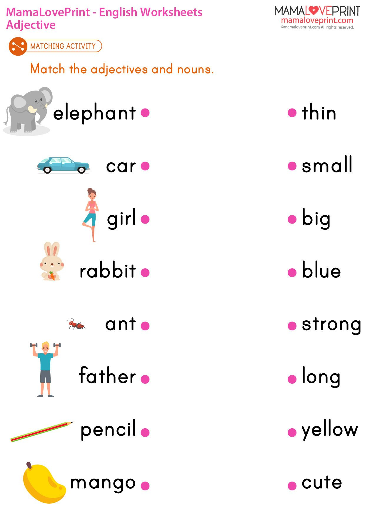 English Worksheets For Grade 1 - 20 Grade 1 English Worksheets for Kids Grammar – Printable PDF Template